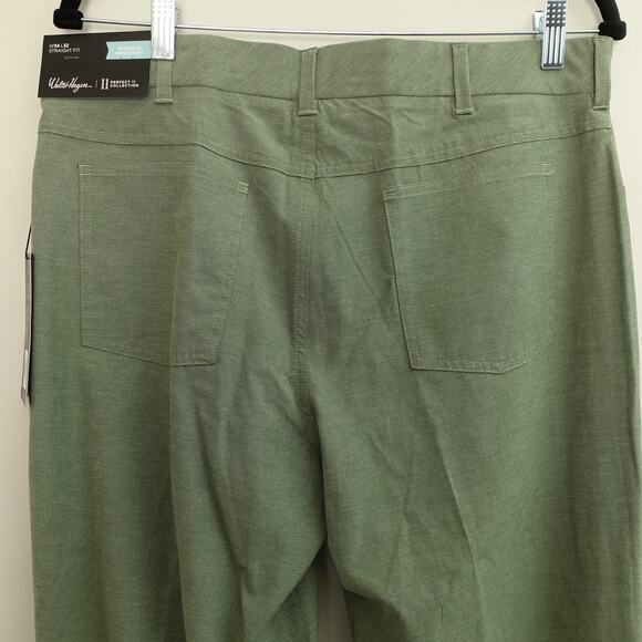 NWT Walter Hagen Mens P11 Textured 5 Pocket Golf Pants Forest Pine Size 34x32 - Picture 7 of 7
